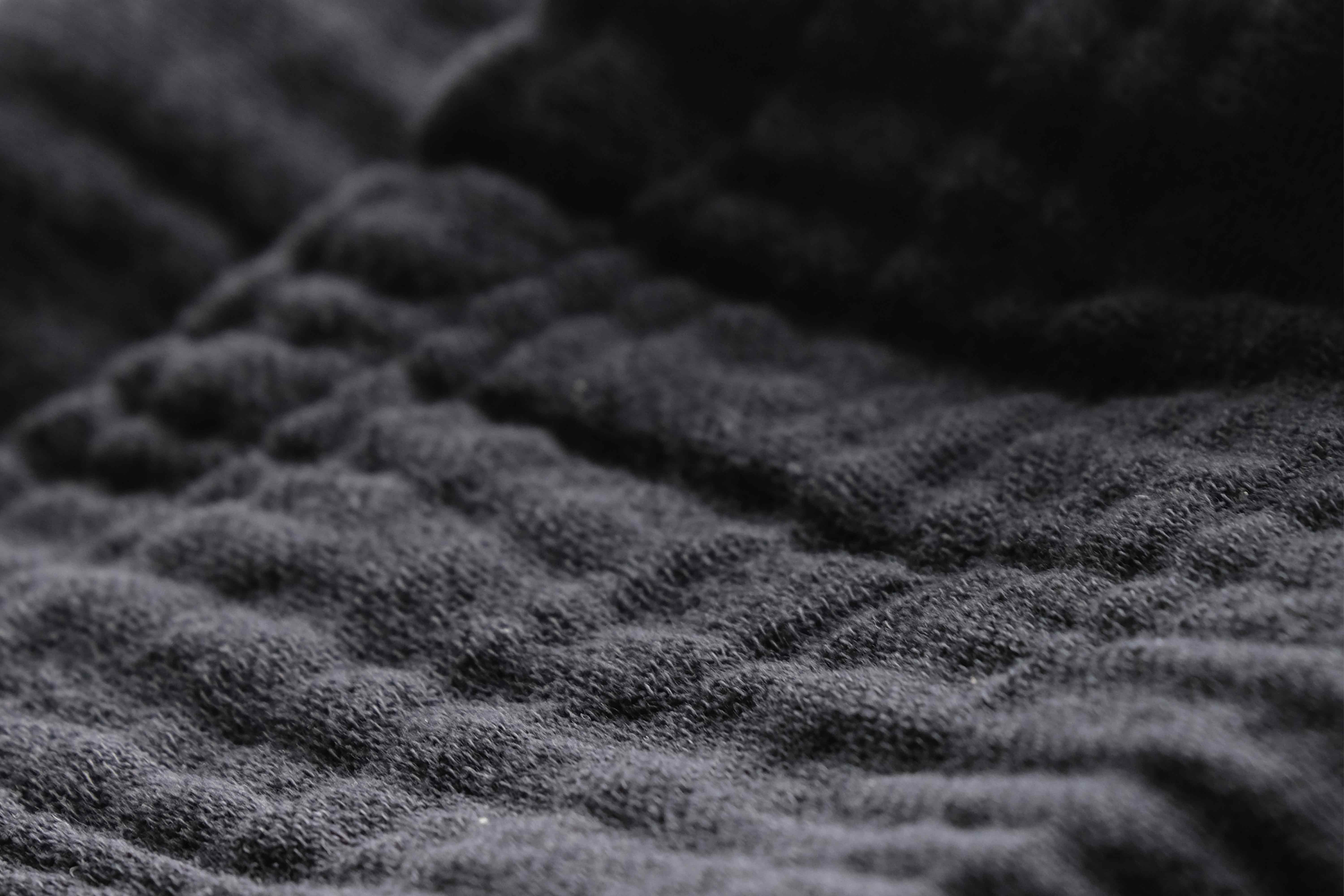 墨色生地アップ