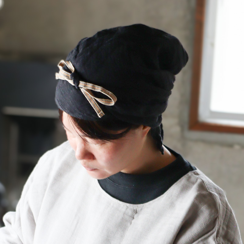 蚊帳の三角巾墨色