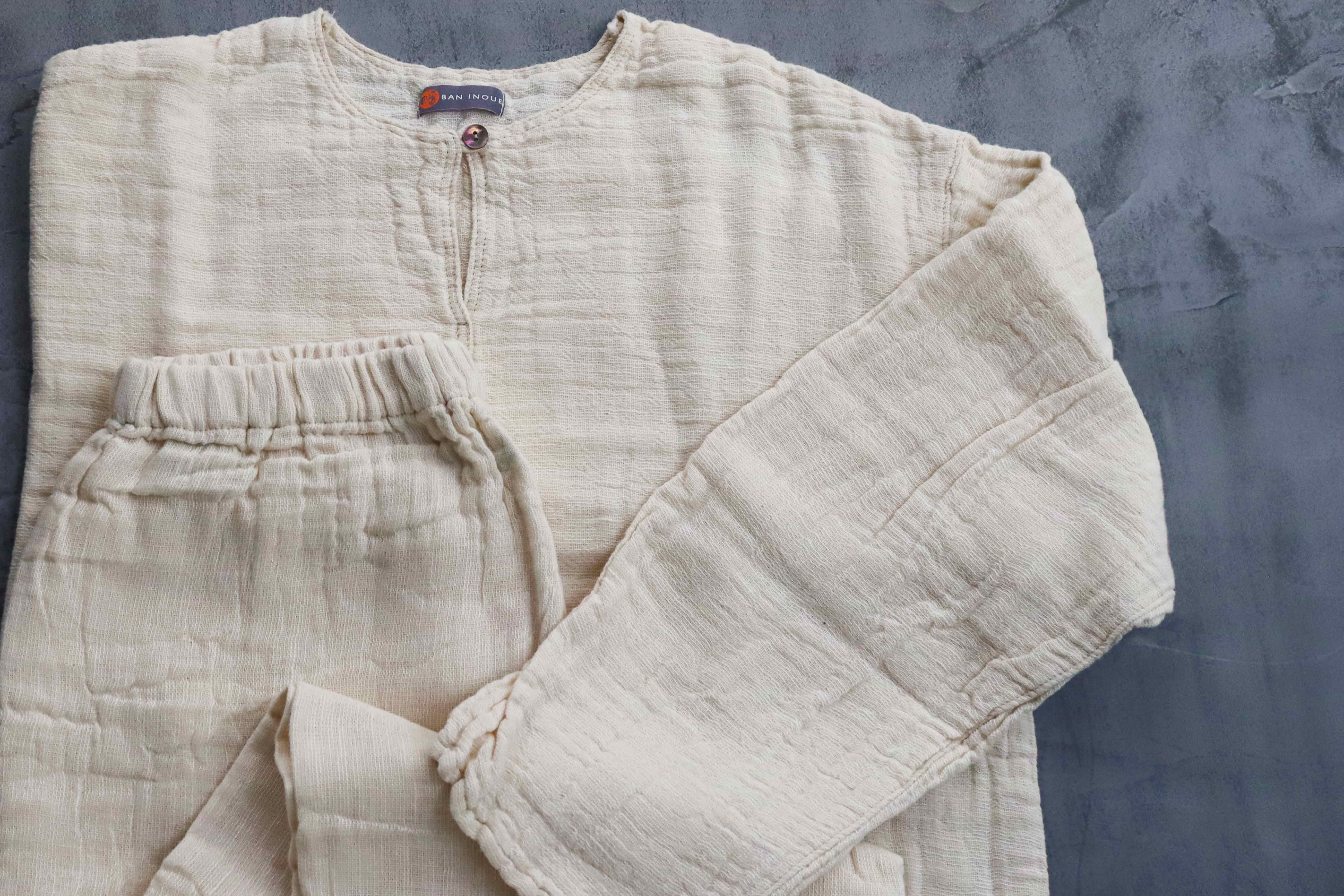 綿100％蚊帳パジャマイメージ