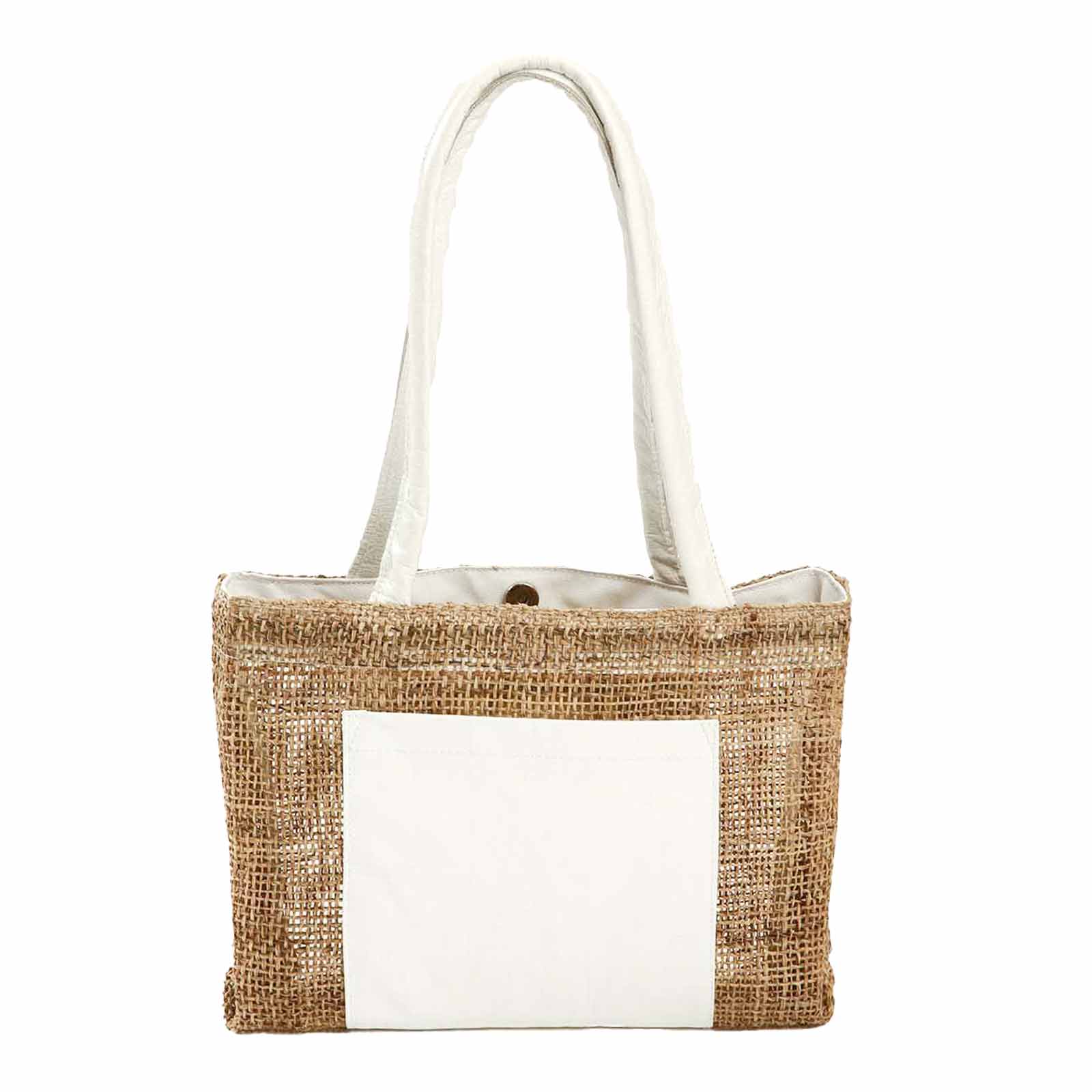 麻・リネンのハンドバッグ