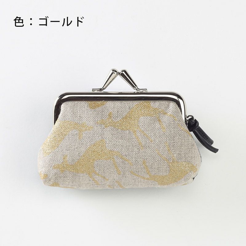 あゆみ鹿ミニがま口｜BAN INOUE