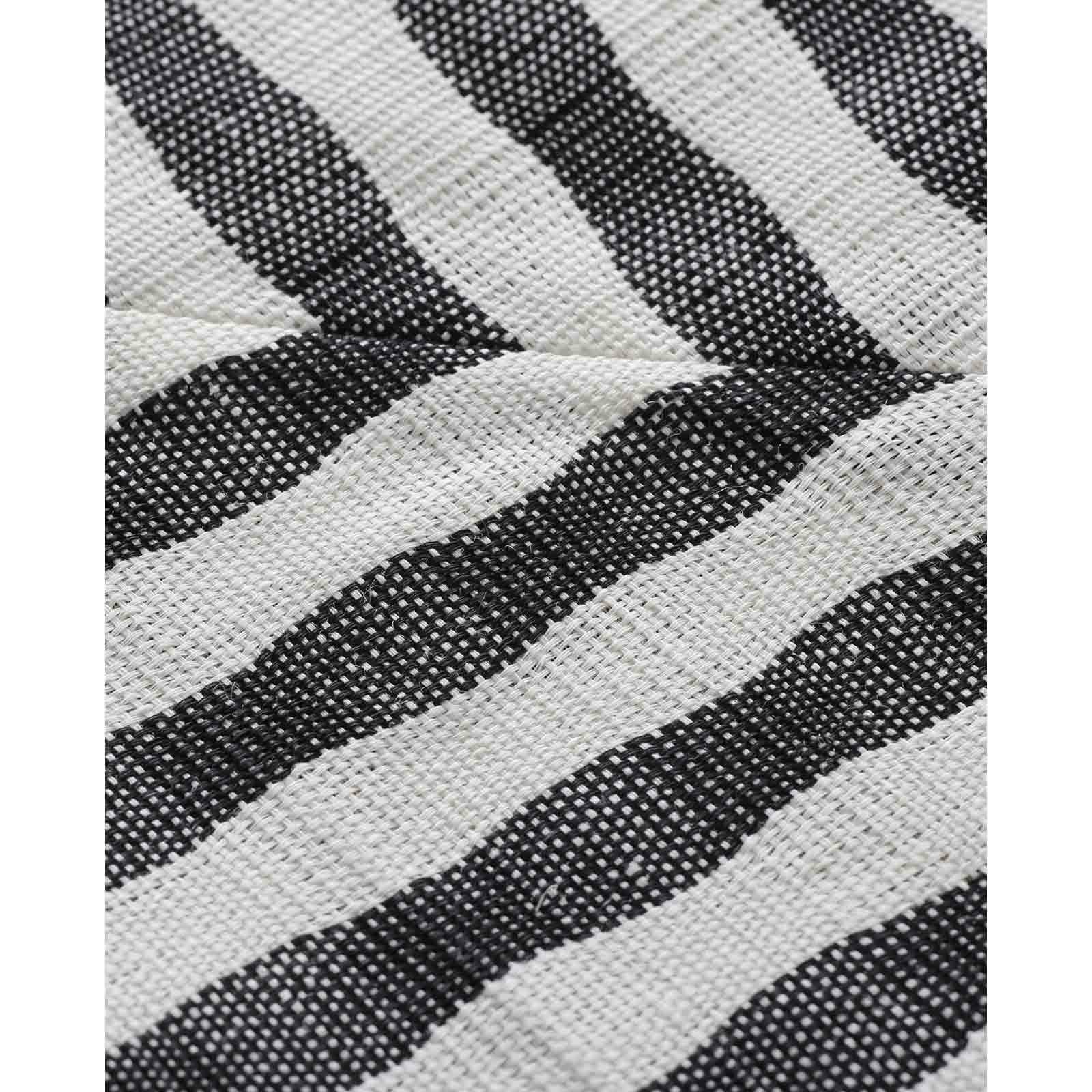 大型ストライプ柄 バックパック ブラック PPバッグ ストライプ柄 38×40×マチ18cm ［色指定不可］ : 100円雑貨