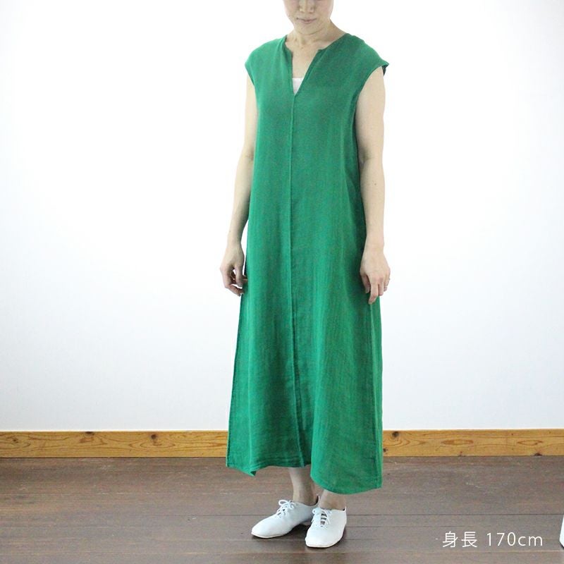 かやマキシワンピース（L） / 蚊帳の日常着｜BAN INOUE 公式