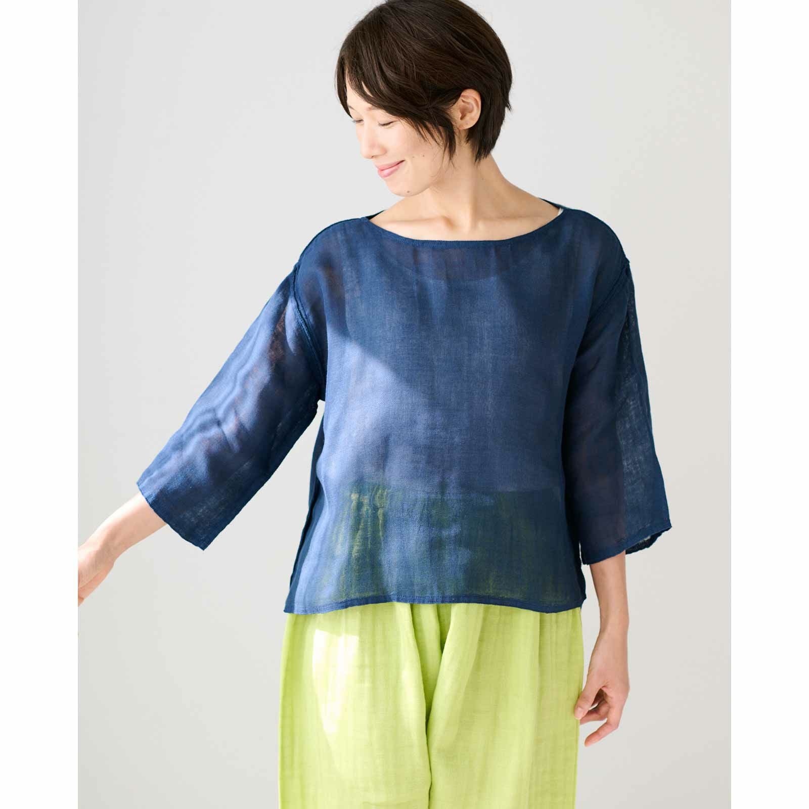 かやボートネックTシャツ / 蚊帳の日常着｜BAN INOUE 公式