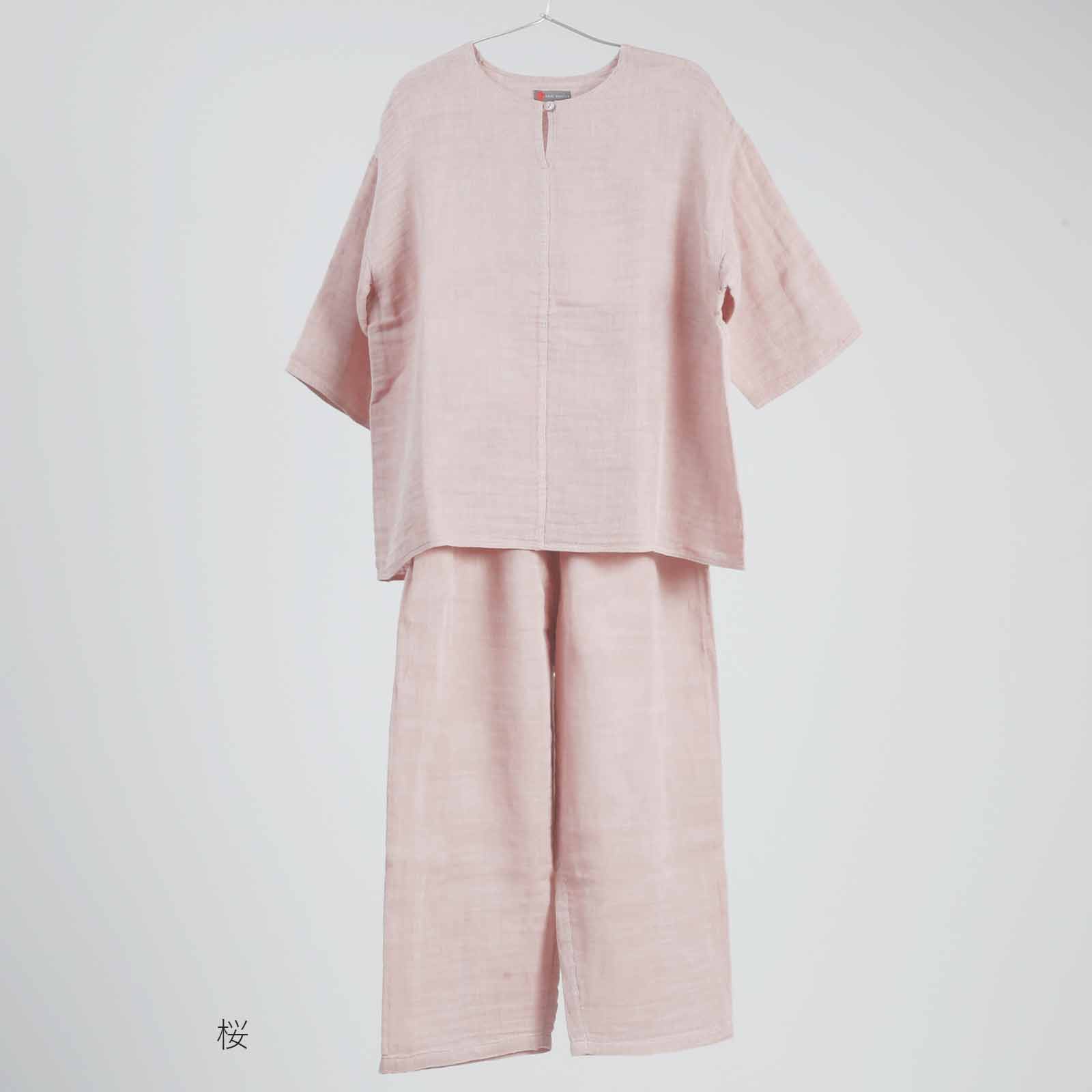 お買い得‼️綿100% 日本製奈良　かやパジャマ つるばみ BAN INOUE美品 かやパジャマセット / 蚊帳の日常着｜BAN INOUE 公式