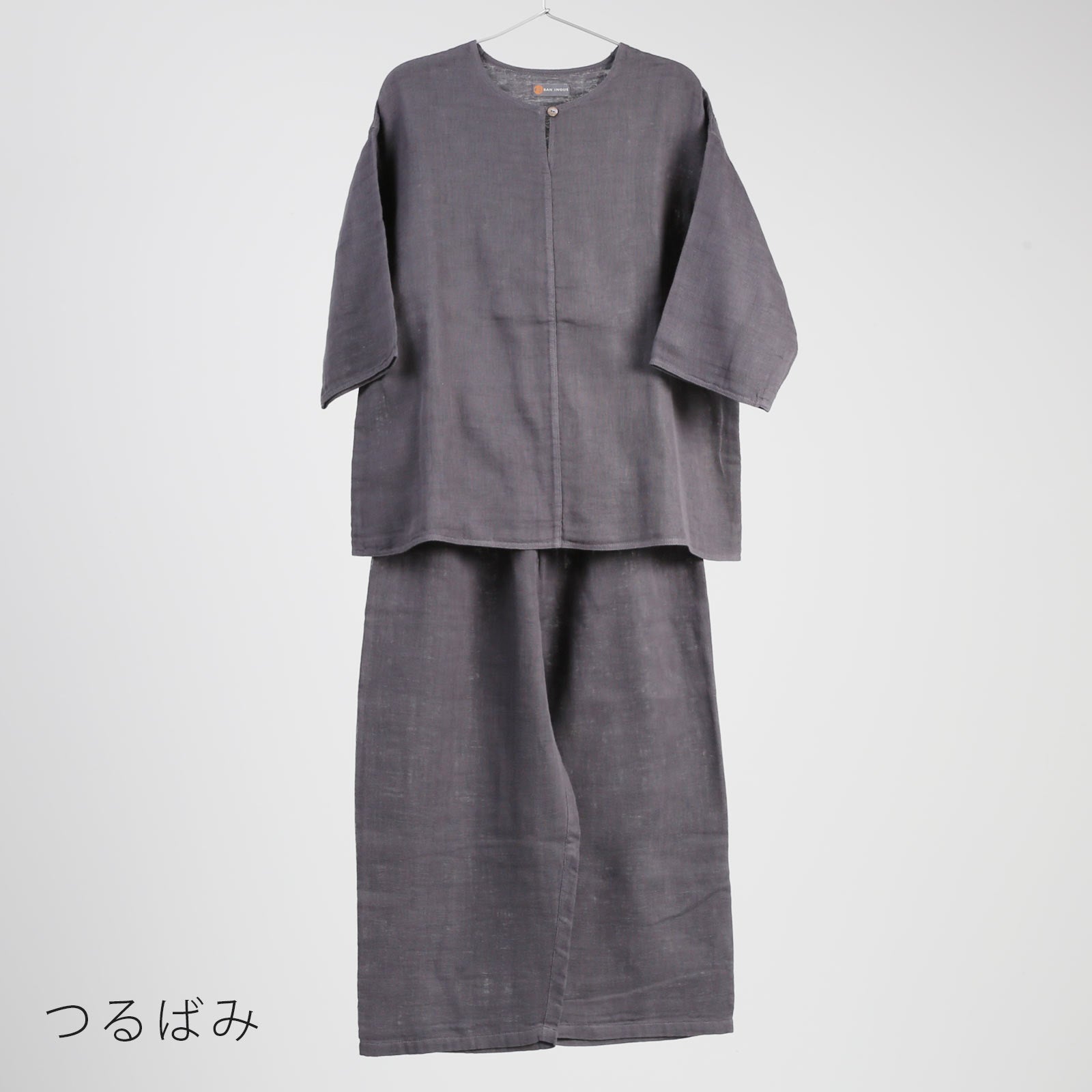 お買い得‼️綿100% 日本製奈良　かやパジャマ つるばみ BAN INOUE美品 かやパジャマセット / 蚊帳の日常着｜BAN INOUE 公式