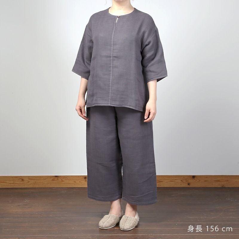 お買い得‼️綿100% 日本製奈良　かやパジャマ つるばみ BAN INOUE美品 かやパジャマセット / 蚊帳の日常着｜BAN INOUE 公式