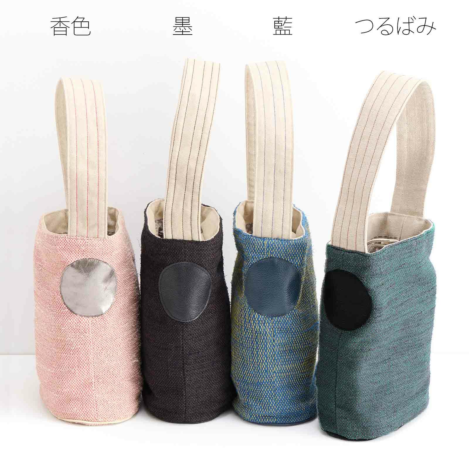 帯　　バッグ　　3点　　名物裂 名物裂 花籠立華文綾織（緑地） 袋帯 | 鈴木時代裂研究所