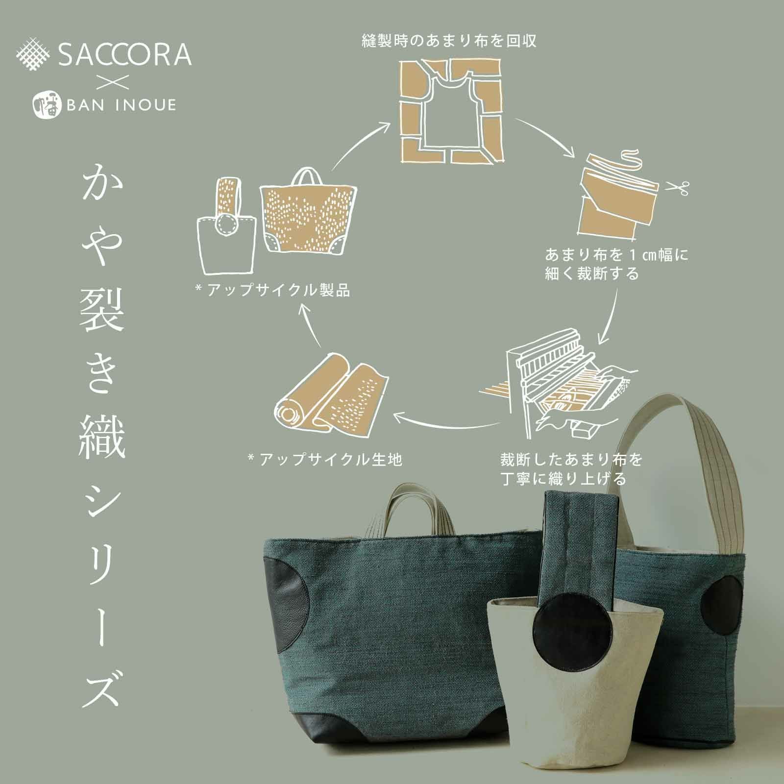 裂き織りハンドバッグ 木製ハンドル付き 裂き織りバッグ A-GY | iichi 日々の暮らしを心地よくするハンドメイド