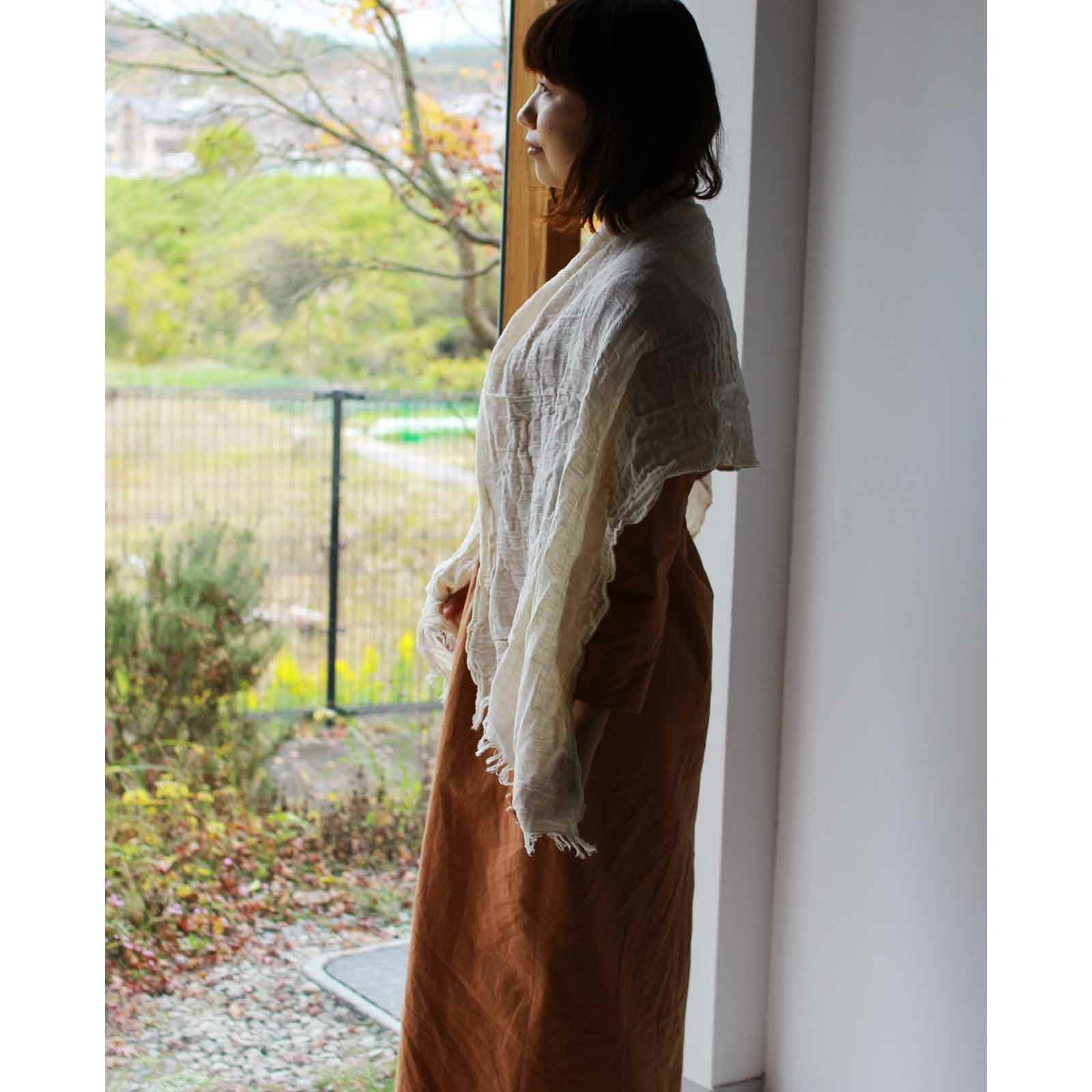 数量限定】スラブの蚊帳ショール｜BAN INOUE 公式