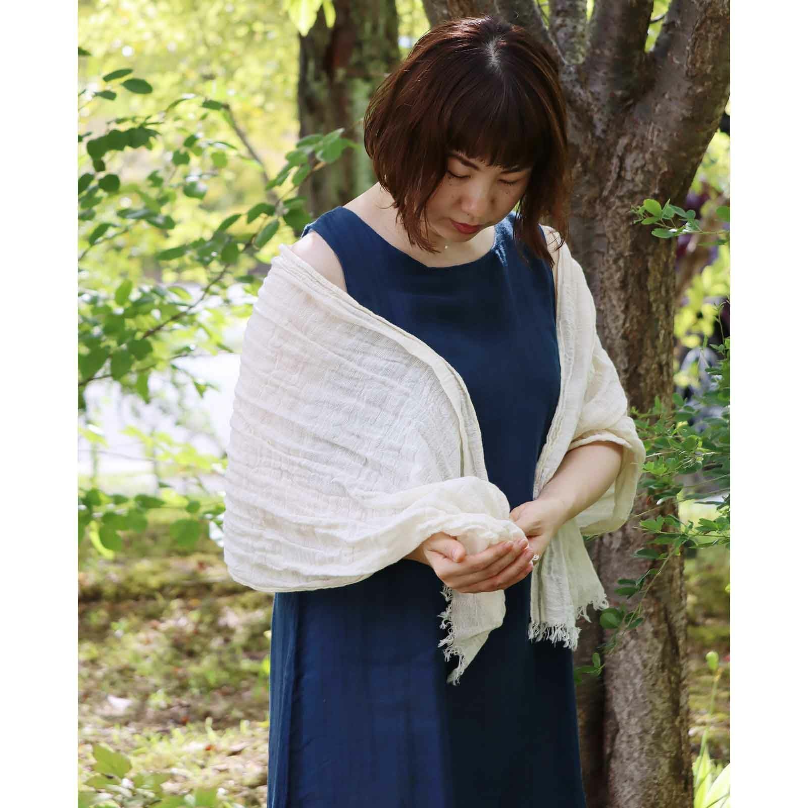 数量限定】スラブの蚊帳ショール｜BAN INOUE 公式