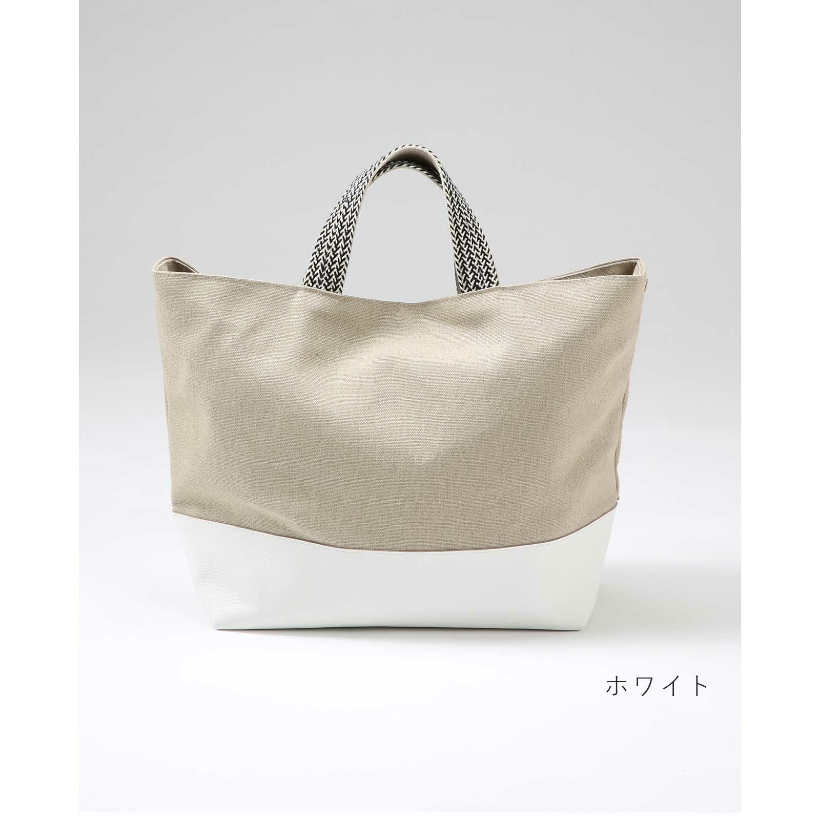 リネンハンプのトートバッグ（大）｜BAN INOUE