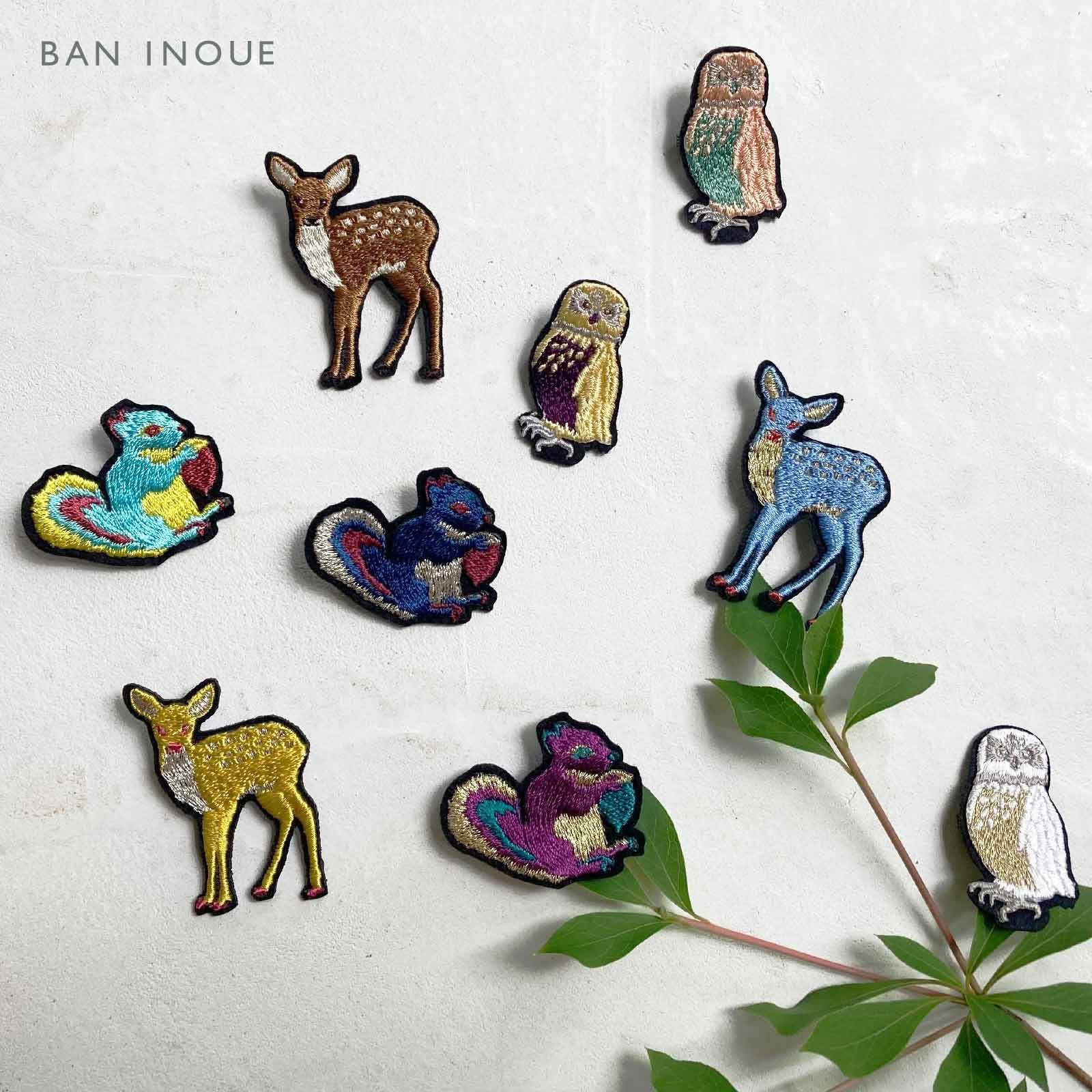 限定】刺繍ブローチ｜BAN INOUE
