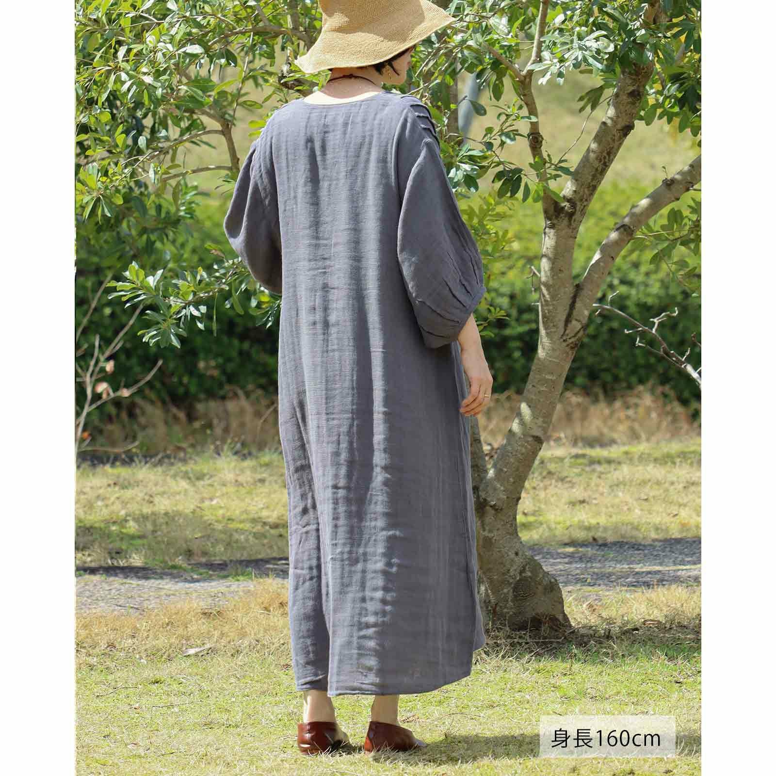 かやピンタックドレス / 蚊帳の日常着｜BAN INOUE 公式
