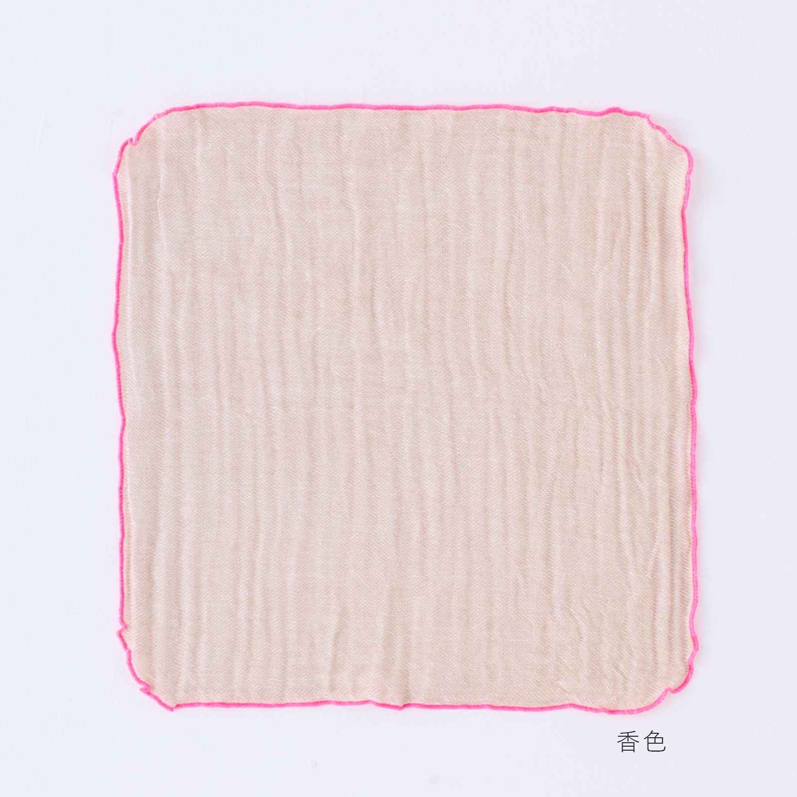 ふちどりデザインの蚊帳ハンカチ｜BAN INOUE 公式