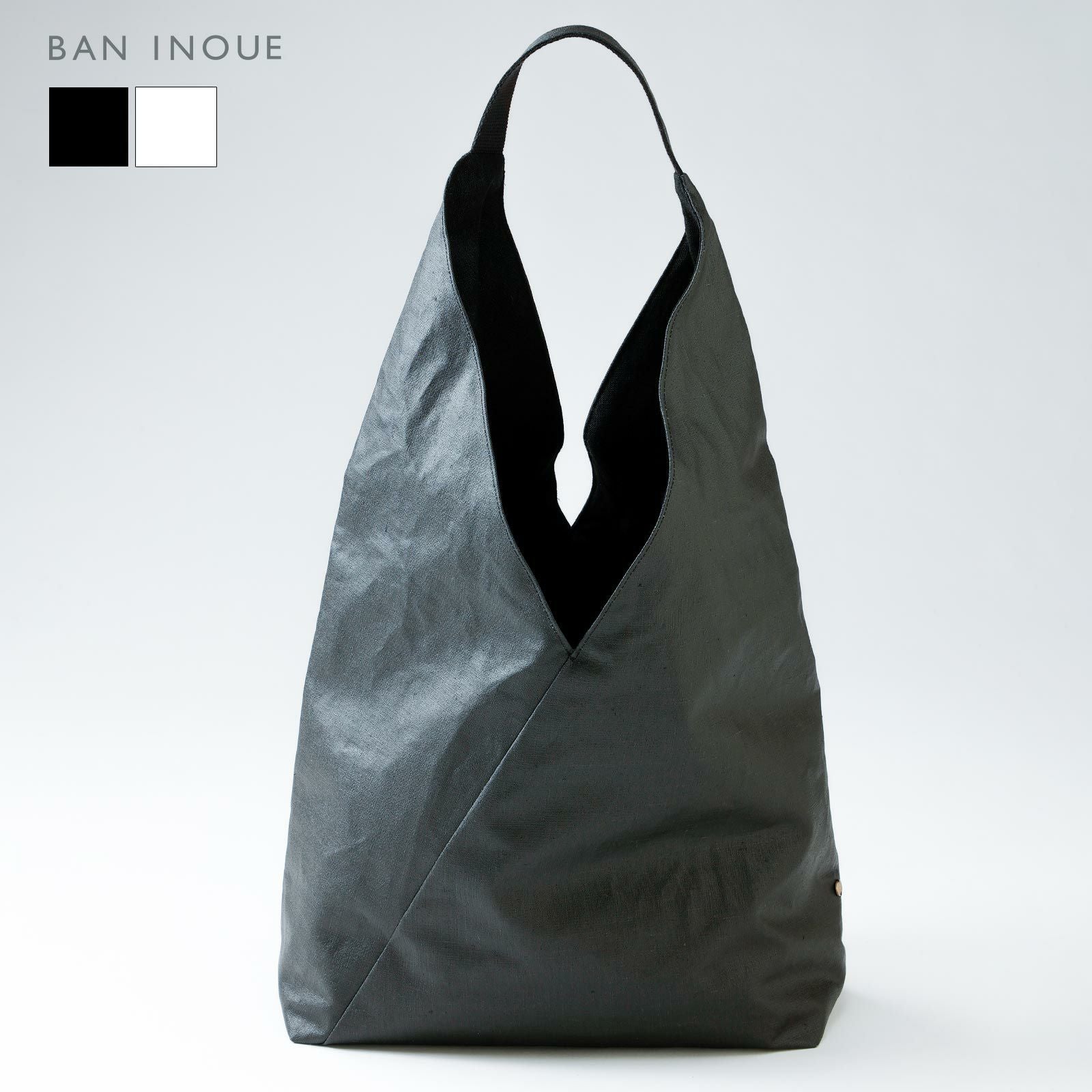 グレーズリネン三角バッグ｜BAN INOUE