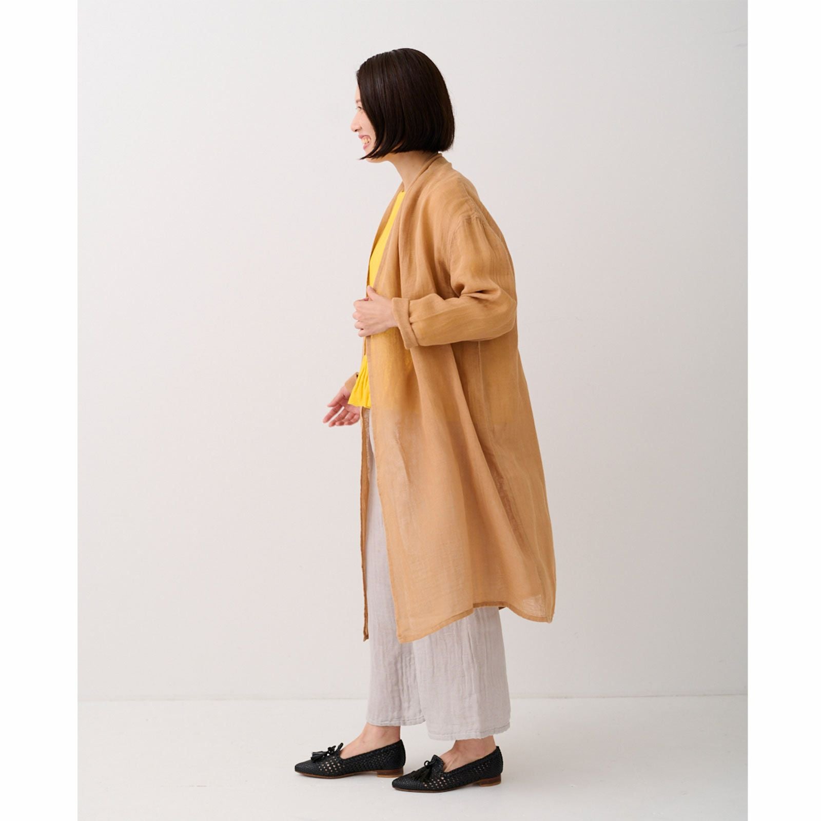 【新品】BAN INOUE かやハオリ かやショールカラーハオリ / 蚊帳の日常着｜BAN INOUE 公式