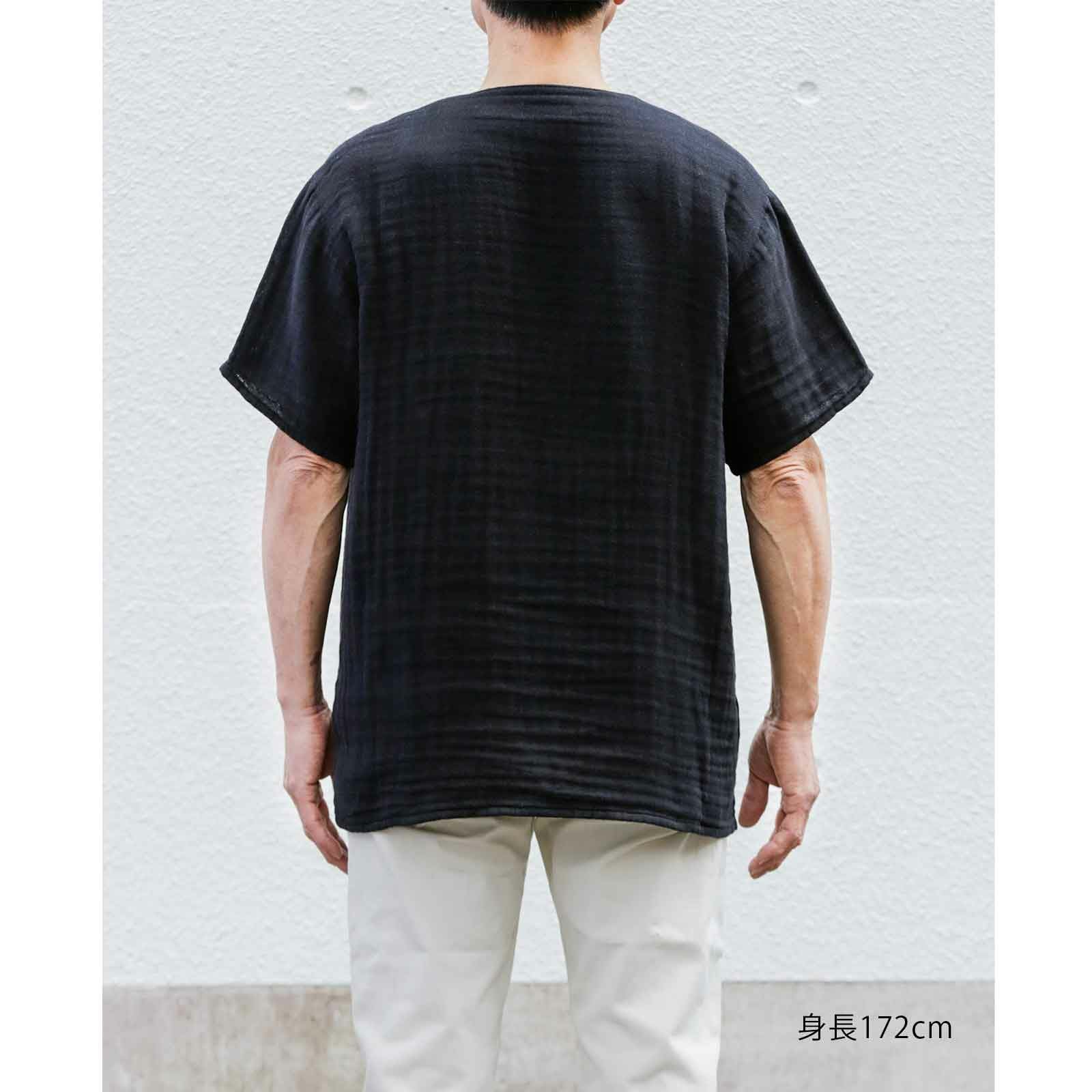 かやメンズヘンリーネックシャツ / 蚊帳の日常着｜BAN INOUE 公式