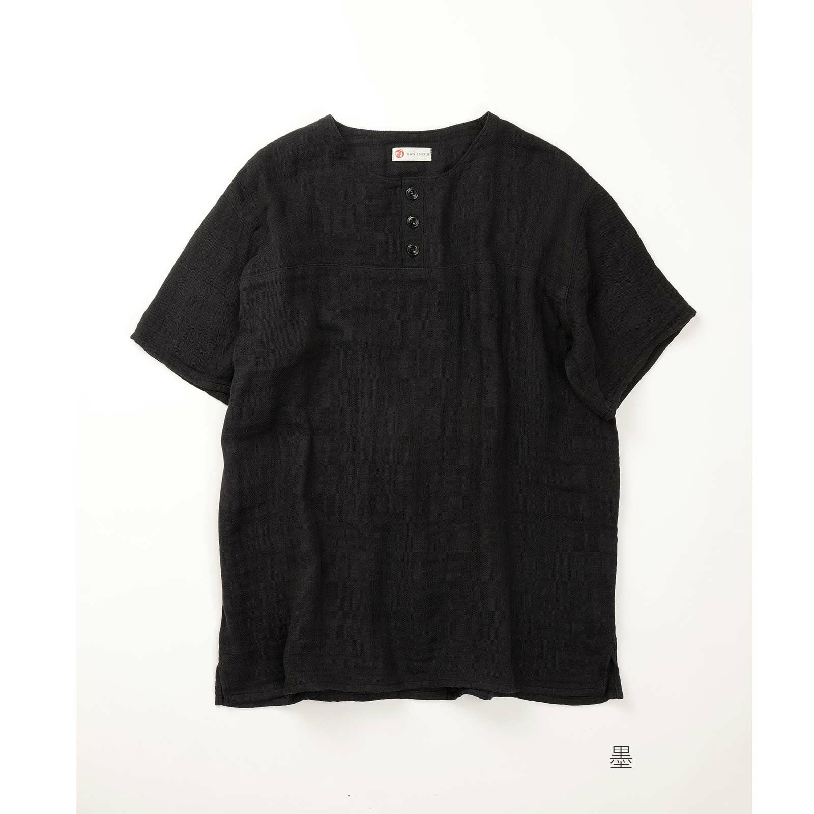 かやメンズヘンリーネックシャツ / 蚊帳の日常着｜BAN INOUE 公式